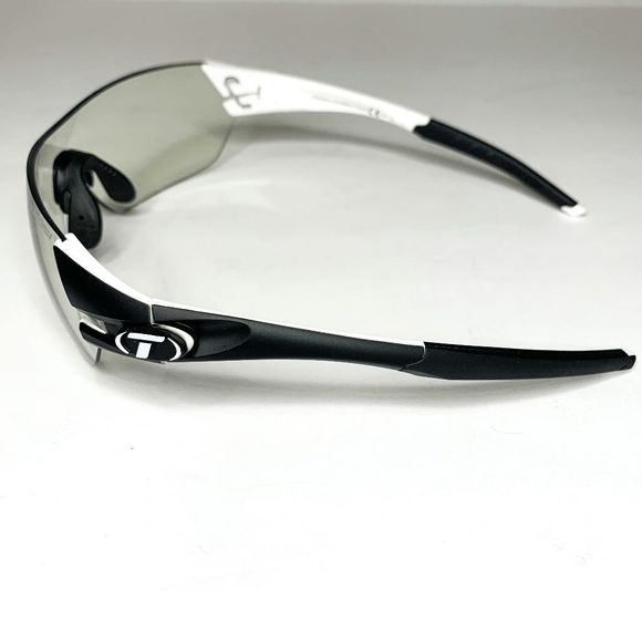 Tifosi Slice Sport Sunglasses Clear Lens Cycling, Hiking, Running Black/White - Picture 5 of 9